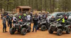 Image of a group ATV ride